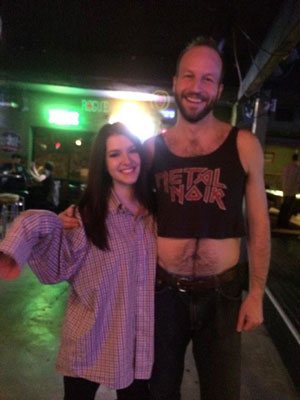 Stand up comedian Gabe Kea performed a shirt swap!